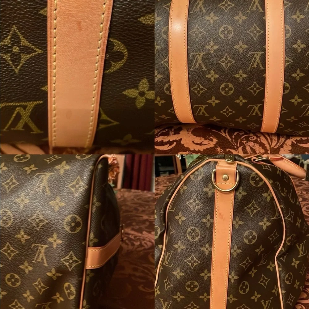 EUC Beautiful Louis Vuitton Monogram Keepall Bandolier 50
